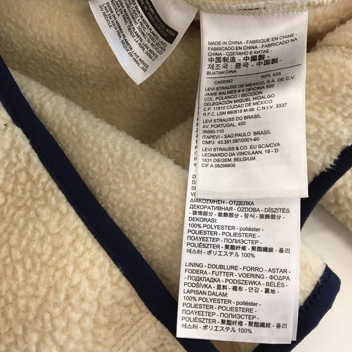 리바이스 포켓 보아플리스자켓 M  상품이미지6