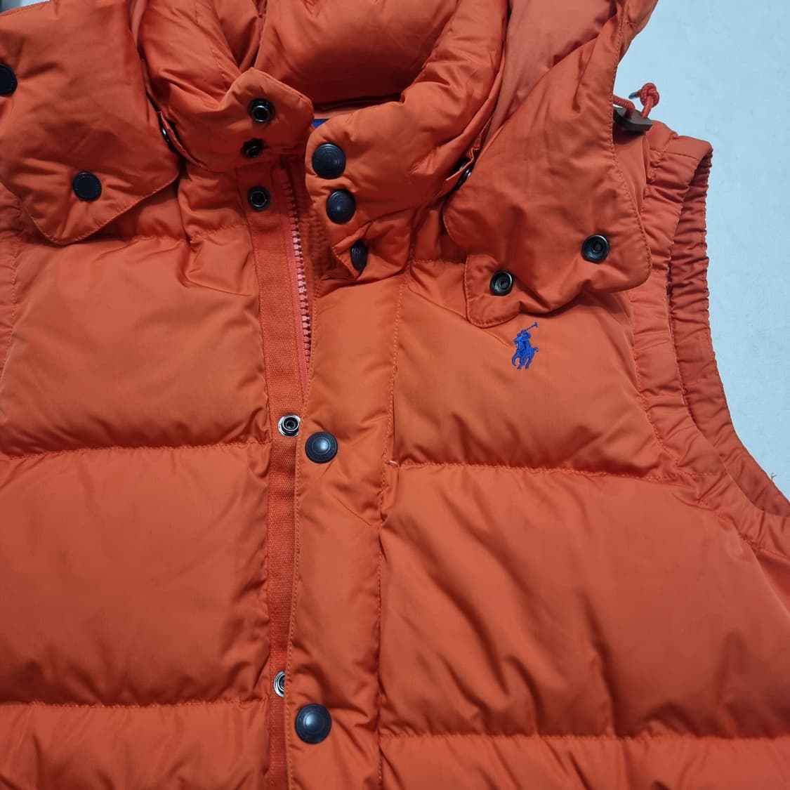 폴로 랄프로렌 패딩 조끼 오렌지 S 상품이미지2