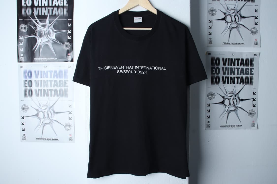(L-XL) 디스이즈네버댓 반팔 티셔츠 레터링 블랙 에이징-H31185 상품이미지2