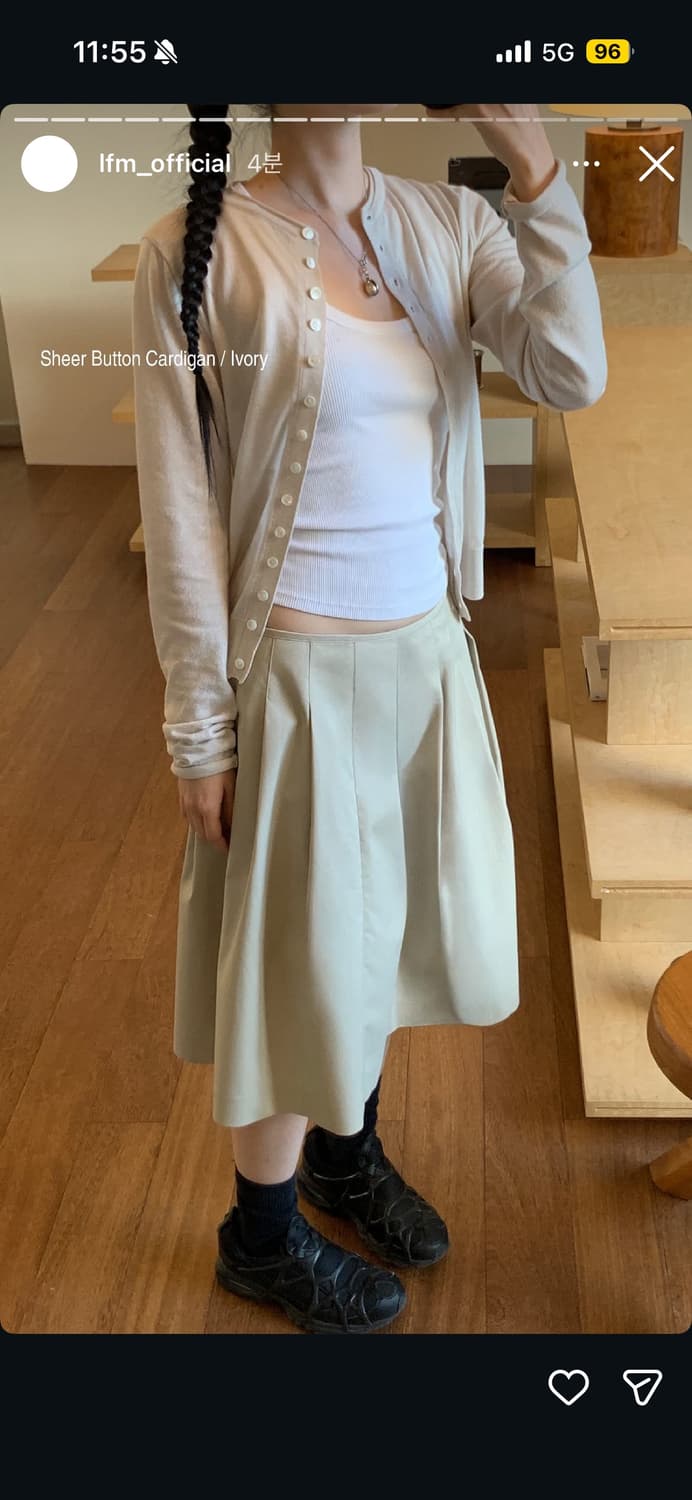 lfm base pleated midi skirt 상품이미지2