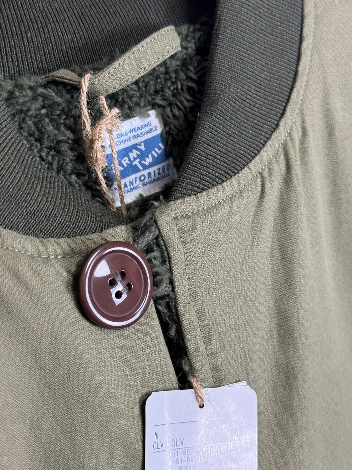 아미트윌 ARMY TWILL 리버시블 M-43 MA-1 밀리터리 보아자켓 상품이미지5