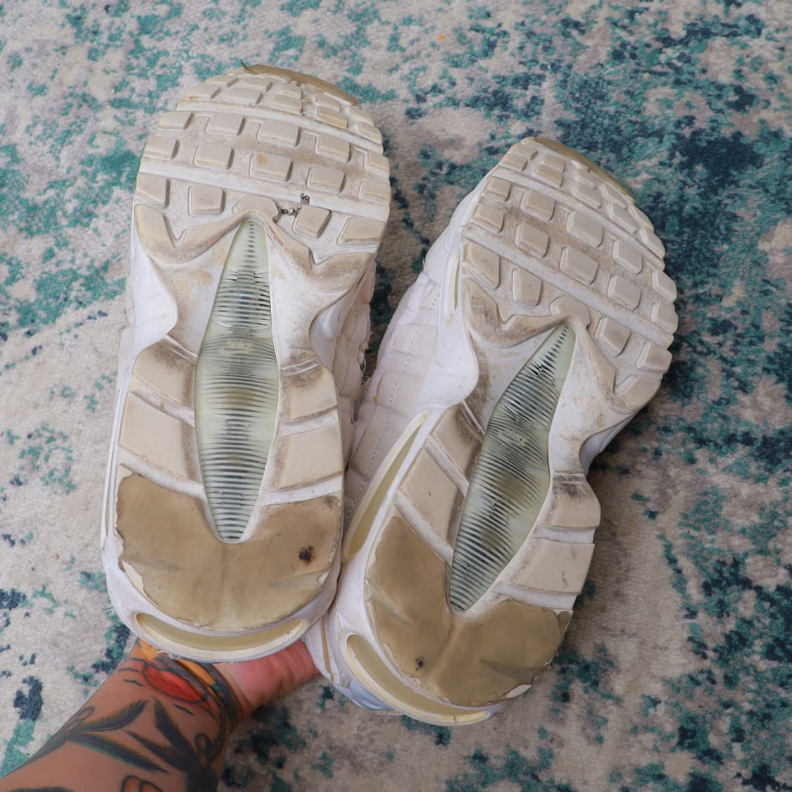 CDG 꼼데가르송 X 나이키 에어맥스 95 화이트 260 상품이미지7