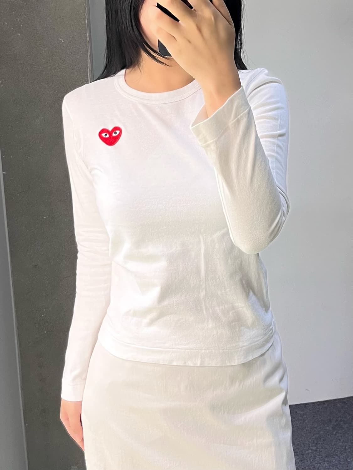 꼼데가르송 플레이 하트 와펜 롱슬리브 상품이미지2