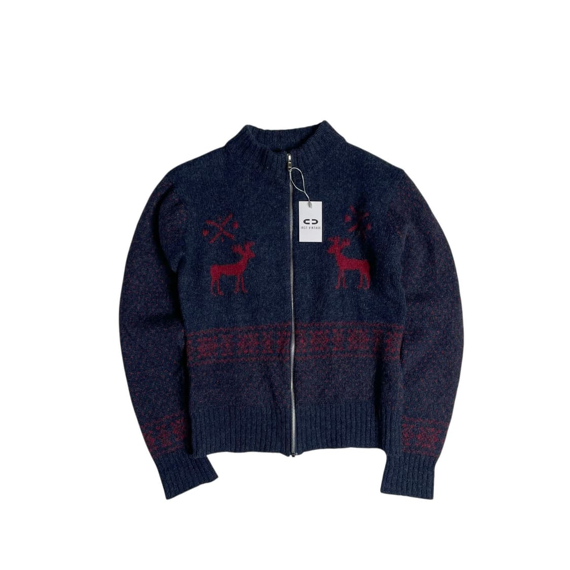 Cheviot 울 100 집업 니트 자켓  상품이미지1