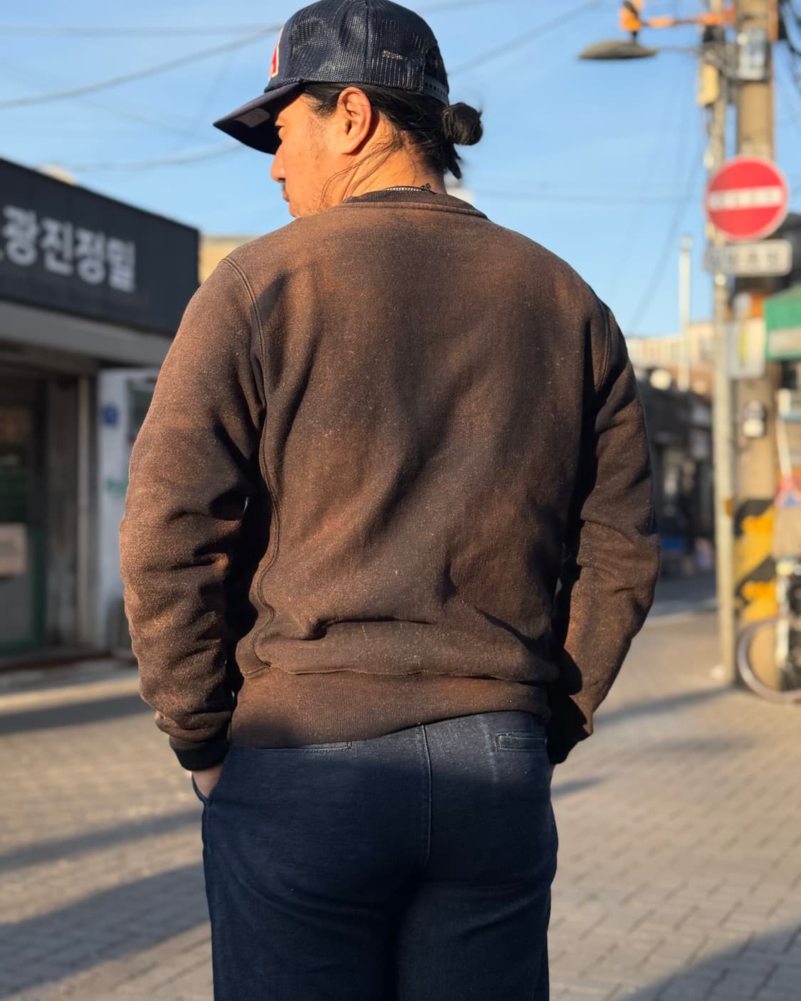 챔피온 리버스위브 페이드 스크립트 크루넥 스웻셔츠 S 상품이미지9