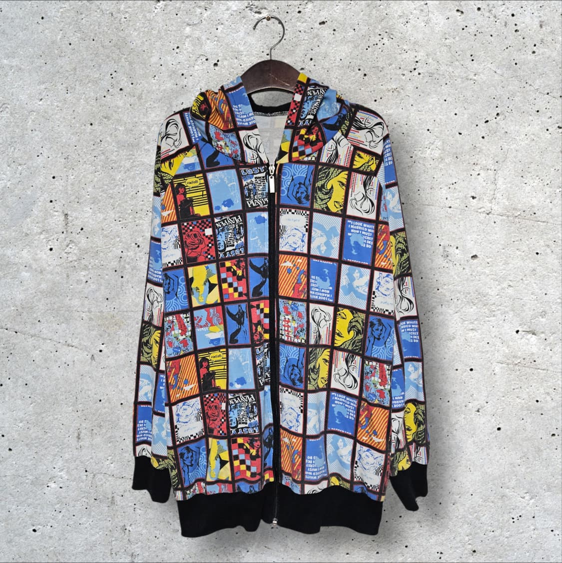 카툰 후드집업 (105/XL) 상품이미지1