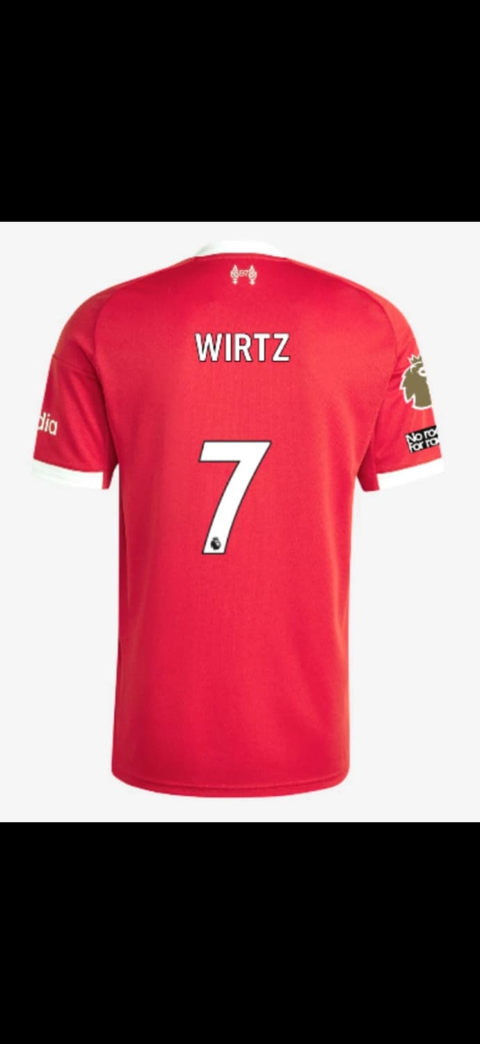 [새상품] 리버풀 비르츠 25-26 홈 져지  풀 마킹 [해외 XL] 상품이미지6