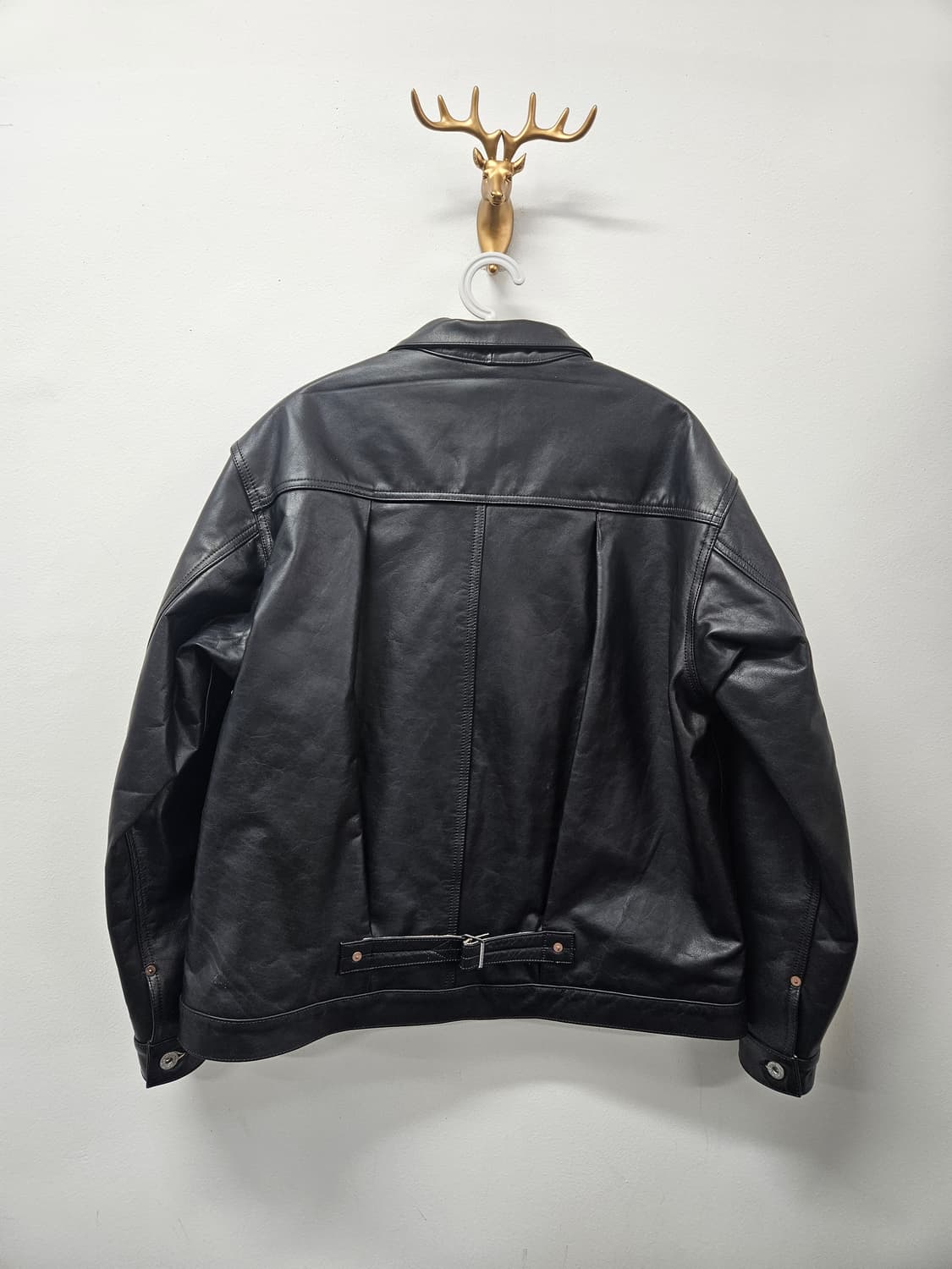 아웃스탠딩 1st 트러커 가죽자켓 상품이미지2