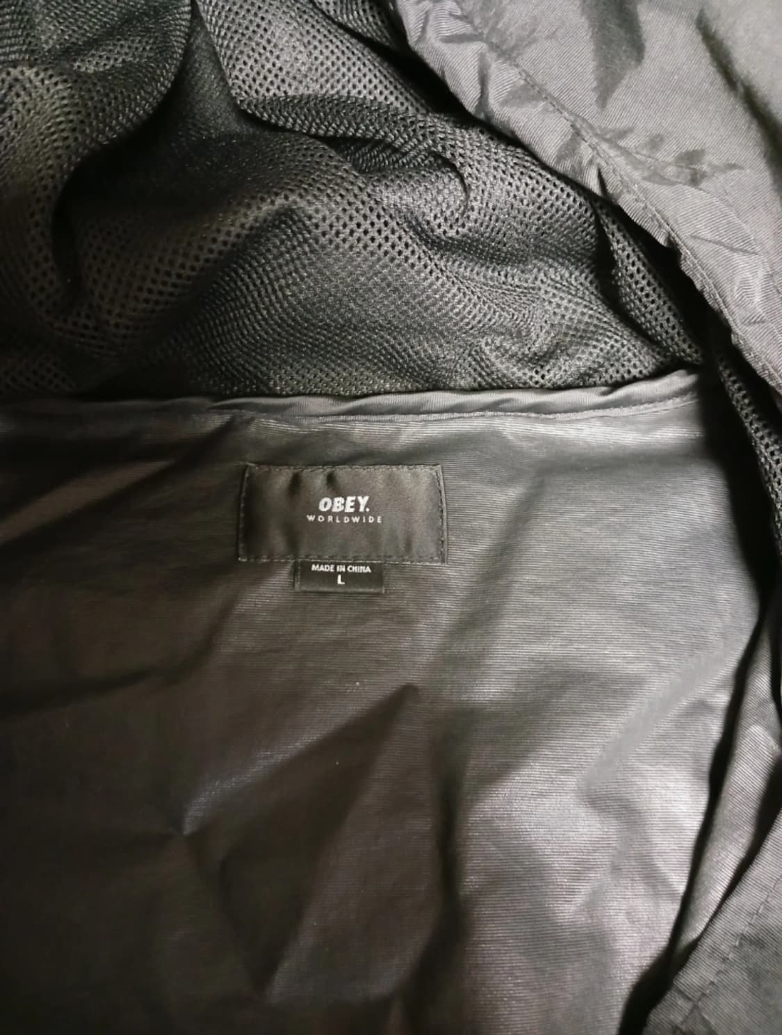 오베이 아노락 자켓 블랙 L 상품이미지3