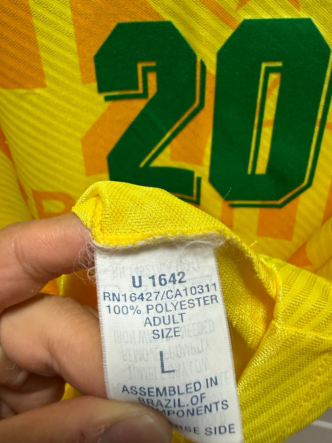 94-95 브라질 호나우두 유니폼 상품이미지4