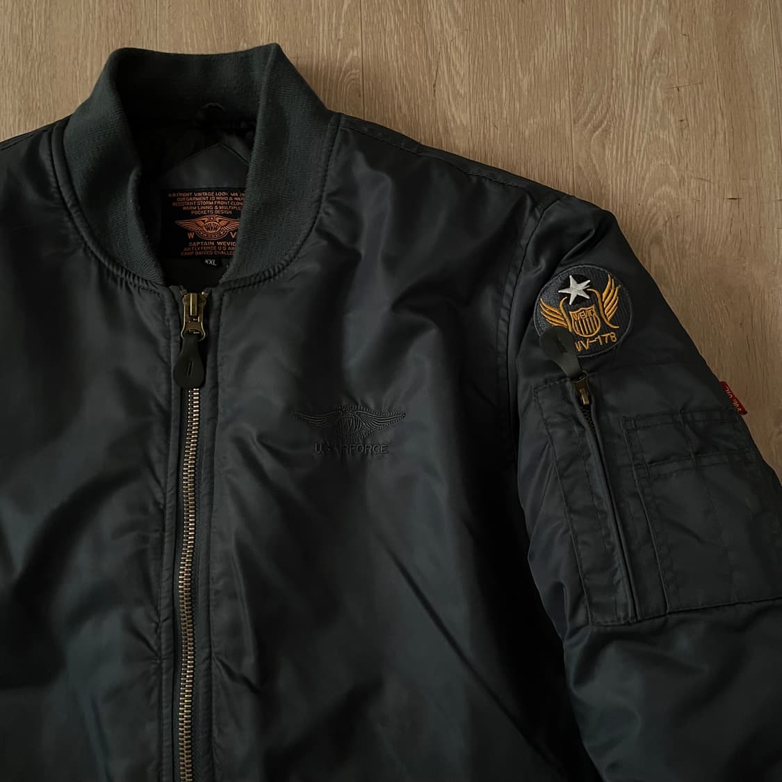 CAPTAIN WEVIC 봄버 플라이트 MA-1 항공점퍼 XXL/110 상품이미지4
