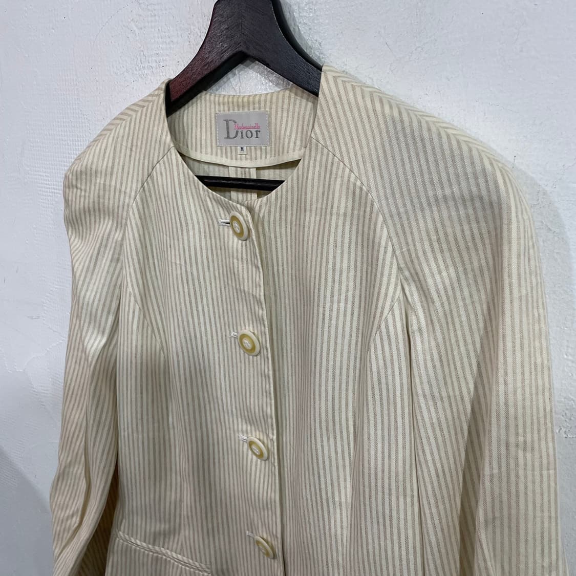 디올 스트라이프 패턴 트위드 자켓 상품이미지4