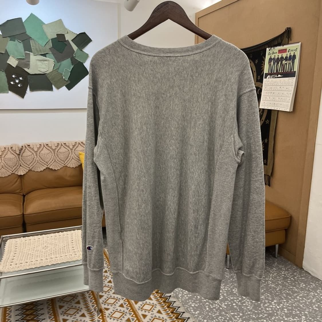 챔피온 리버스위브 올드스쿨 키치 빅프린팅 맨투맨 L C10828 상품이미지4