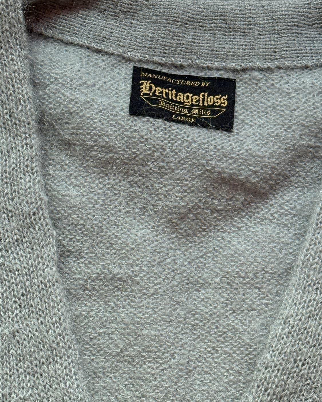 헤리티지 폴로스 모헤어 가디건 실버그레이 (L 사이즈) 상품이미지7