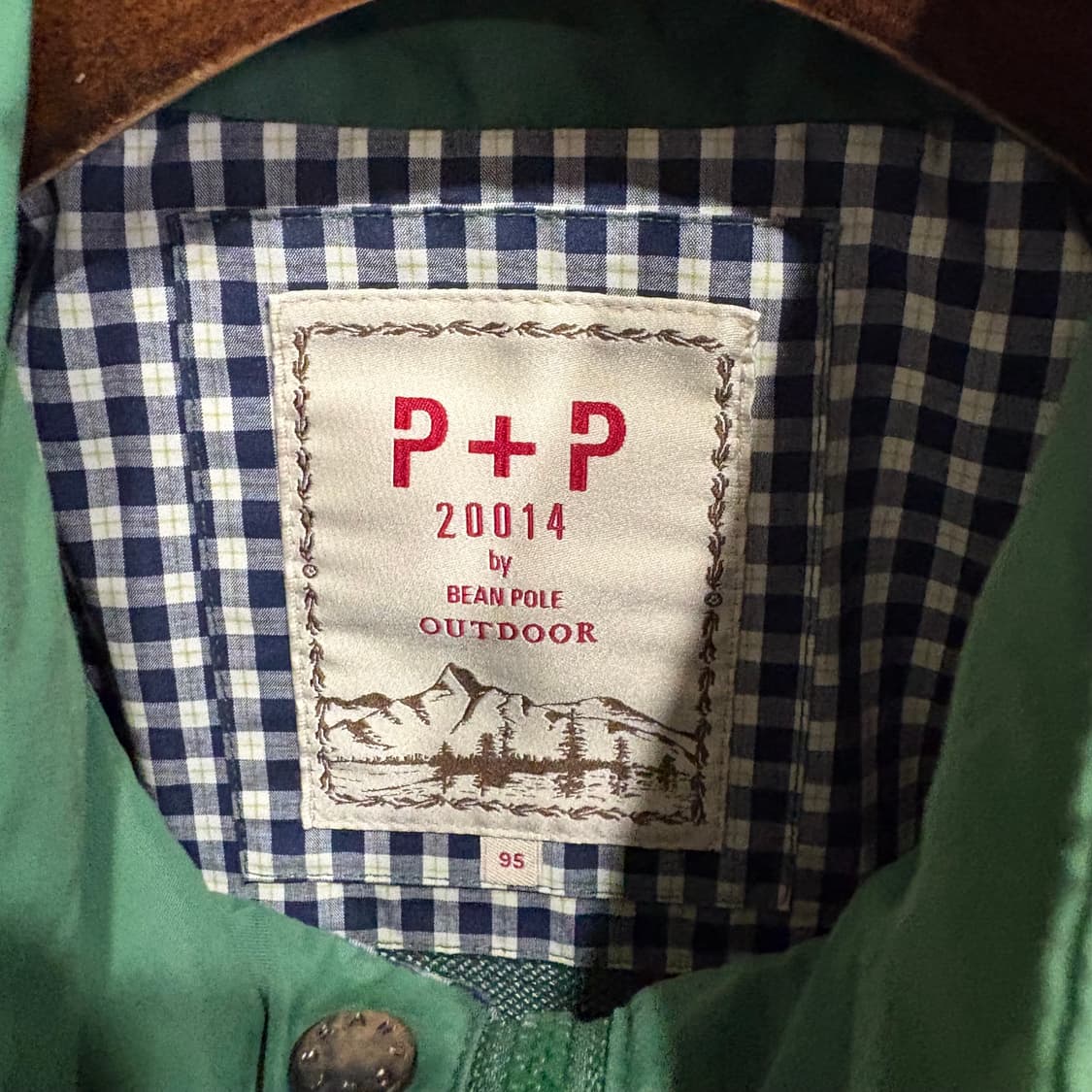 빈폴 아웃도어 체크 배색 후드 자켓 95 상품이미지6