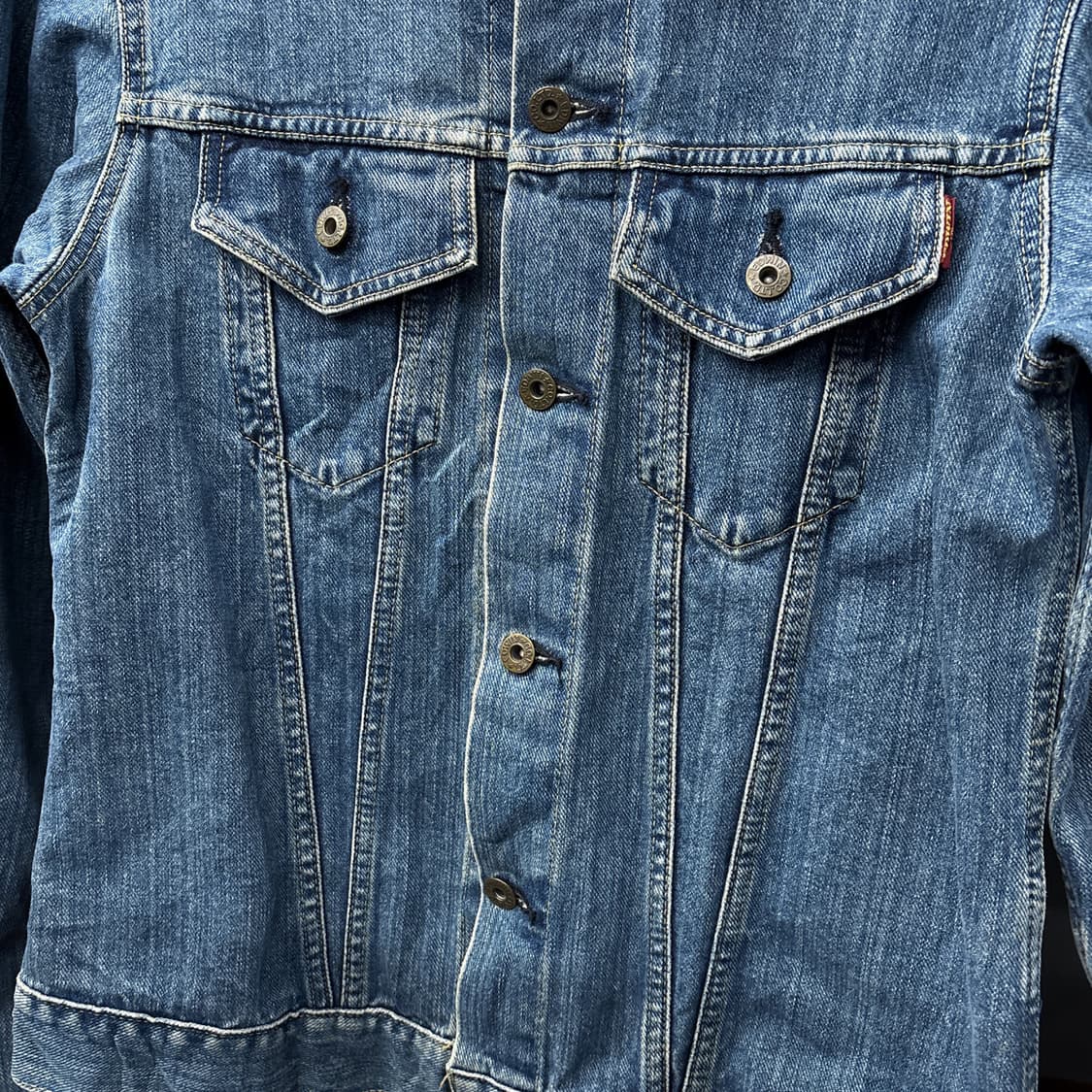 00s 에드윈 503 빈티지 워시드 타입3 트러커 데님자켓 N918 상품이미지6