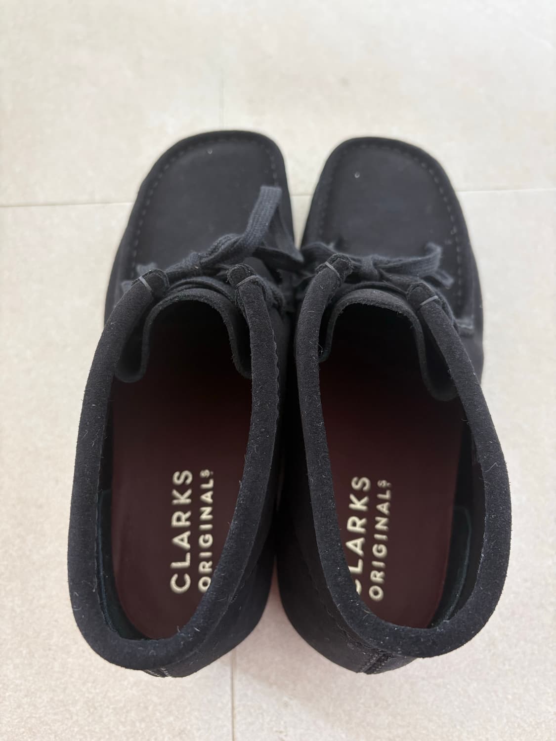 클락스 왈라비 블랙스웨이드 하이 uk7.5 상품이미지3