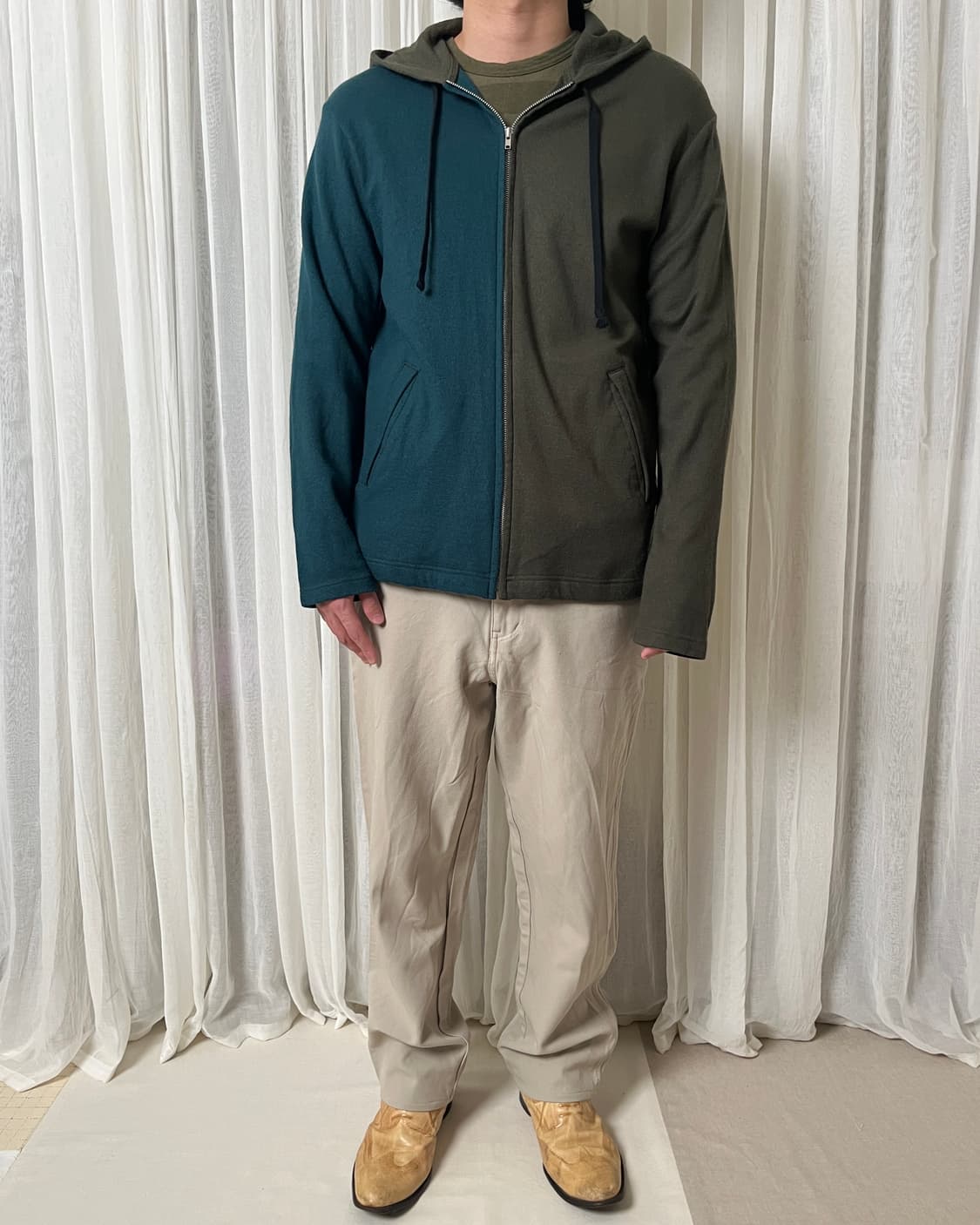 꼼데가르송 옴므 듀스 울 후드집업 comme des garcons 상품이미지7