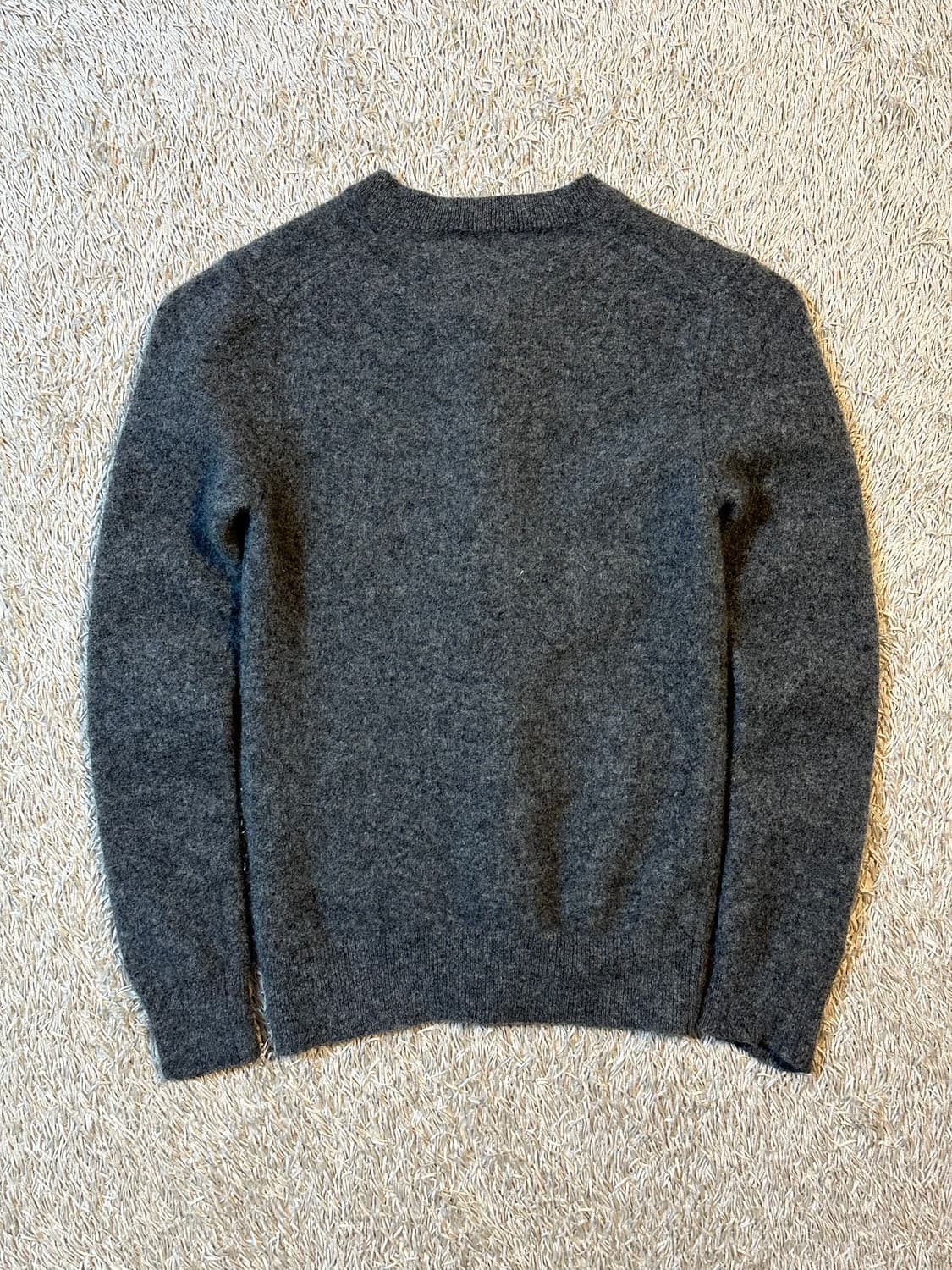 꼼데가르송 레드 하트와펜 울 가디건 그레이 상품이미지3