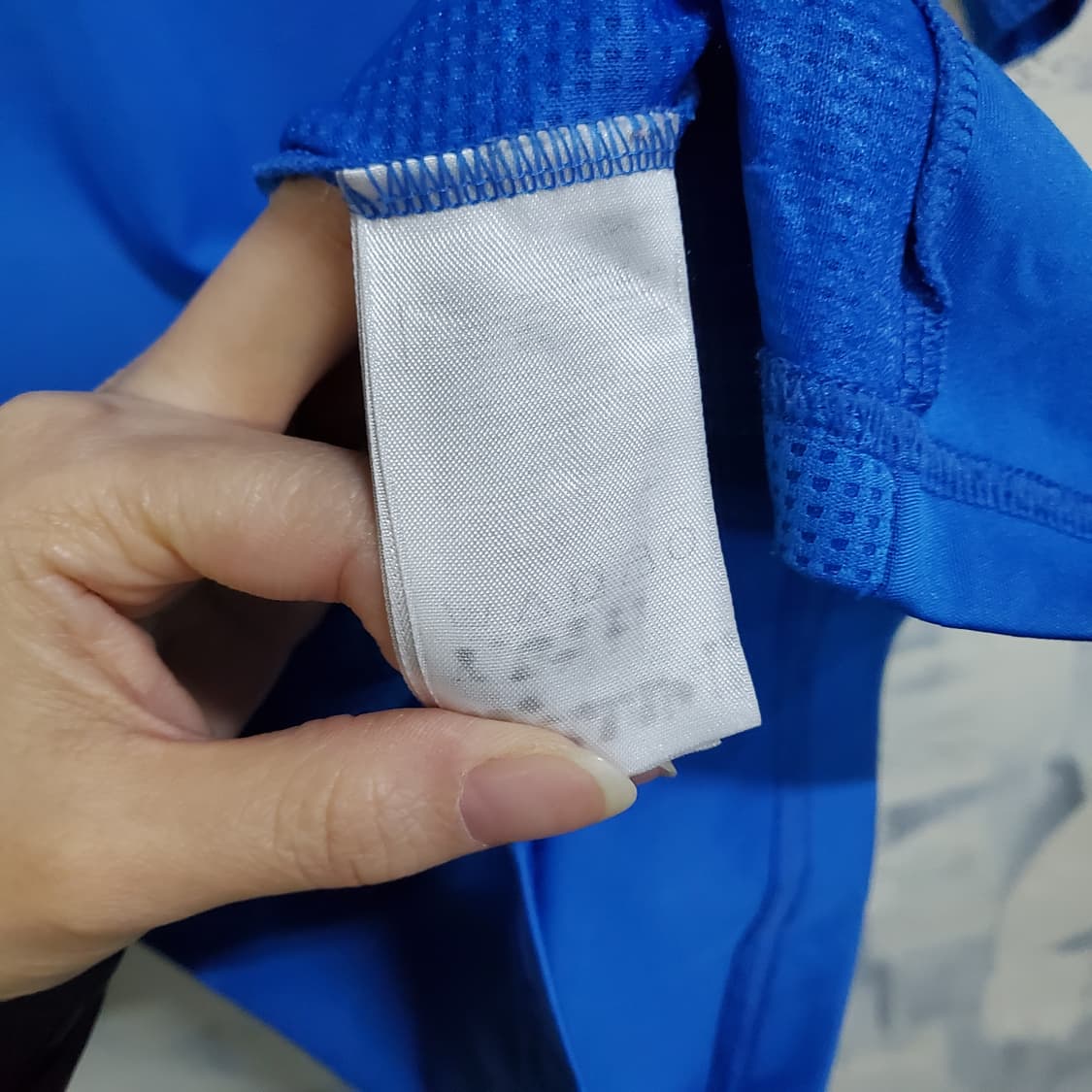 아디다스 기능성 삼선 반팔 티셔츠 블루 상품이미지3