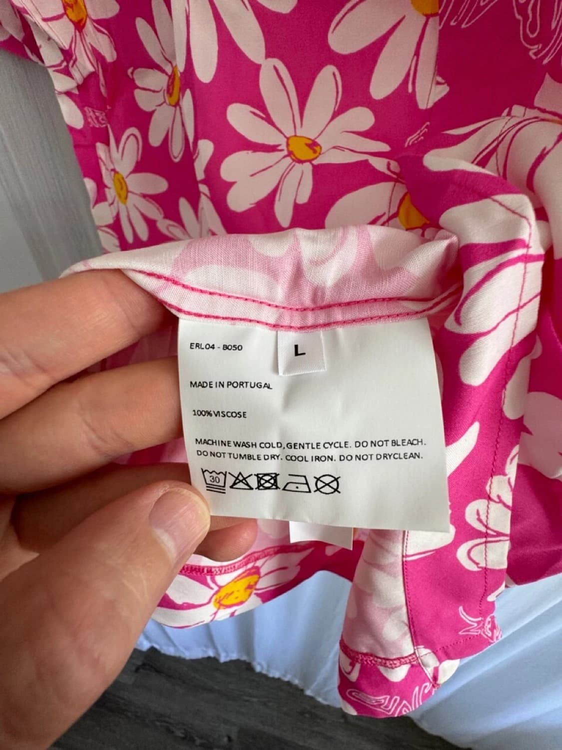  ERL 이알엘 플로럴 프린트 비스코스 셔츠 핑크 상품이미지3