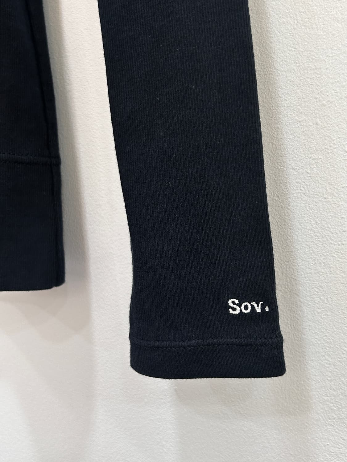 Sov. 롱 슬리브 가벼운 집업 가디건 블랙 Japan 상품이미지3