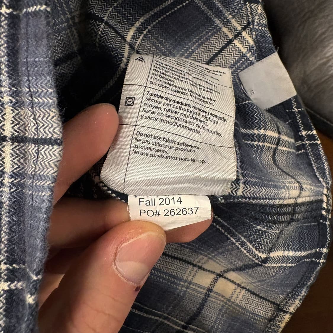 빈티지 칼하트 해링본 체크 플란넬 워크셔츠 오리지널 핏 빅사이즈 N742 상품이미지10