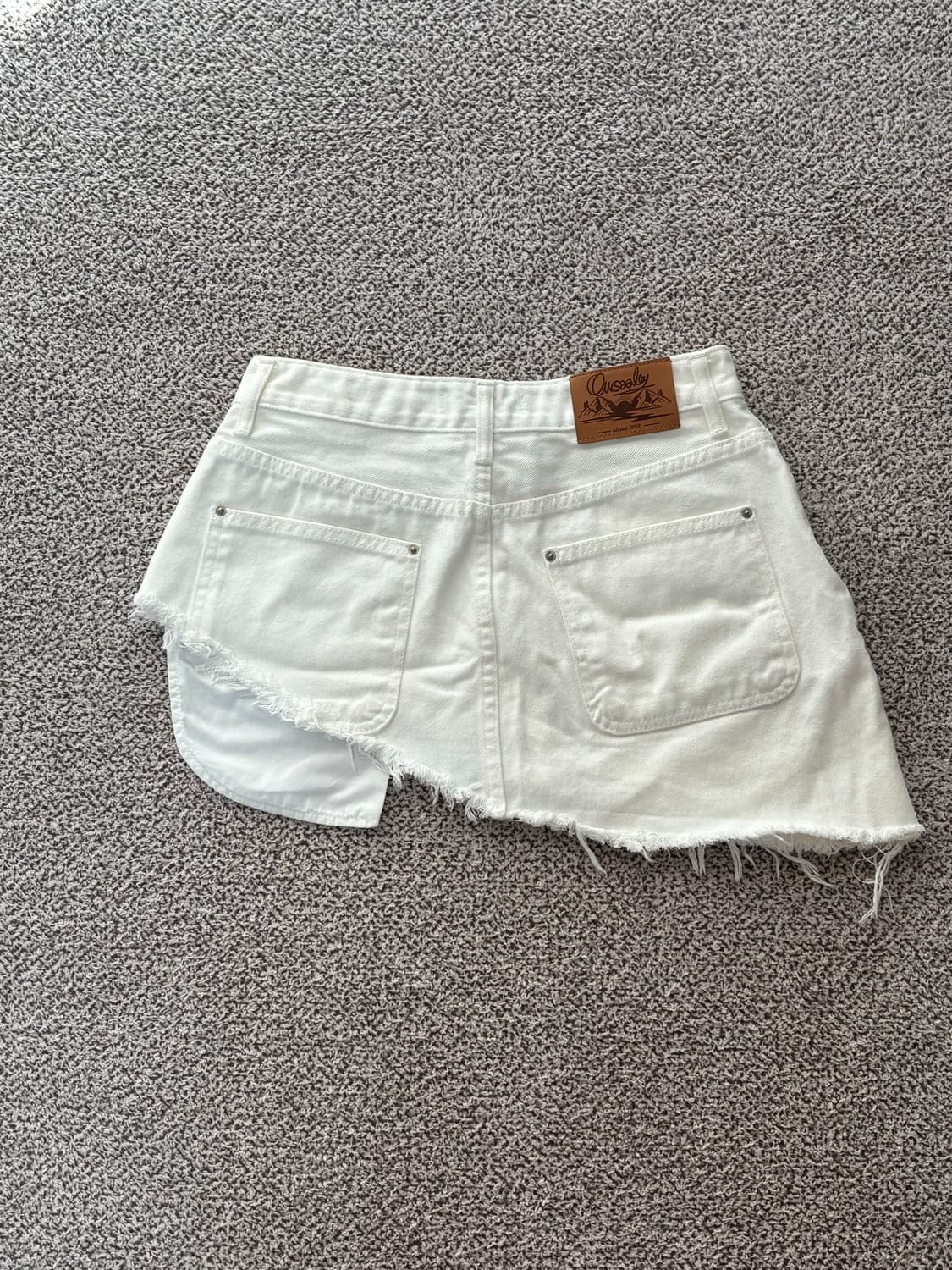 아우어솔티 흰색 레이어드 치마 상품이미지2