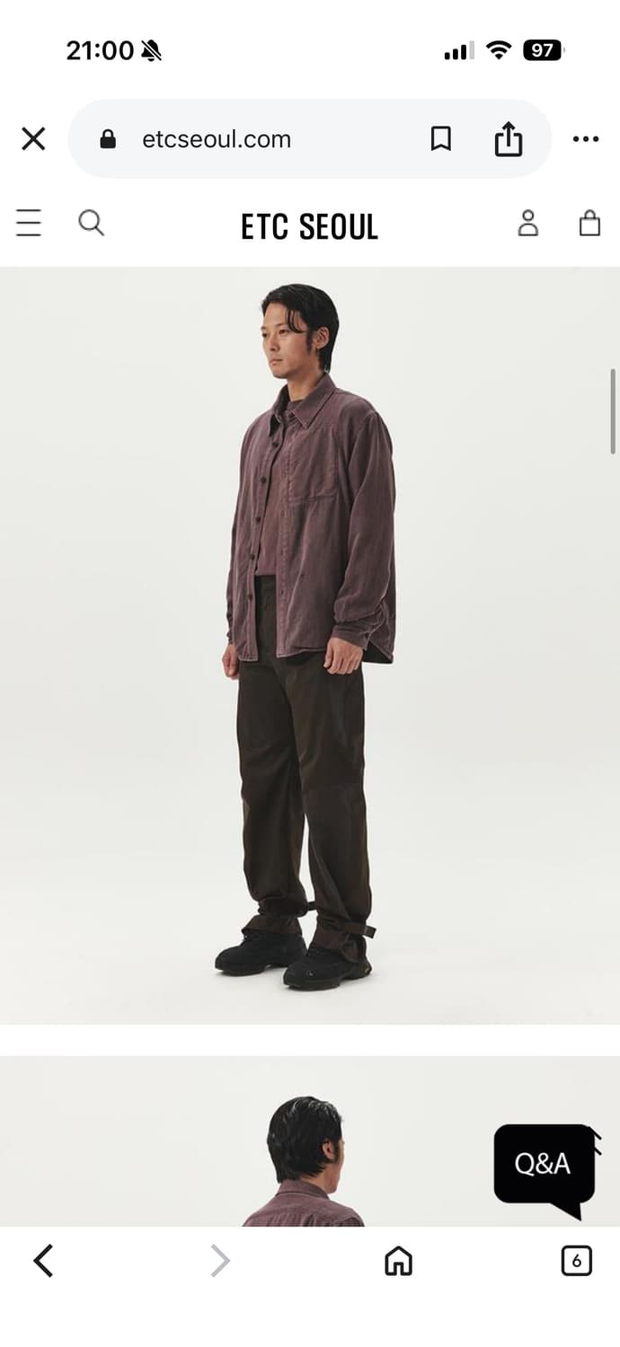 누마레ee 나일론 콤비네이션 팬츠 브라운 s 상품이미지1