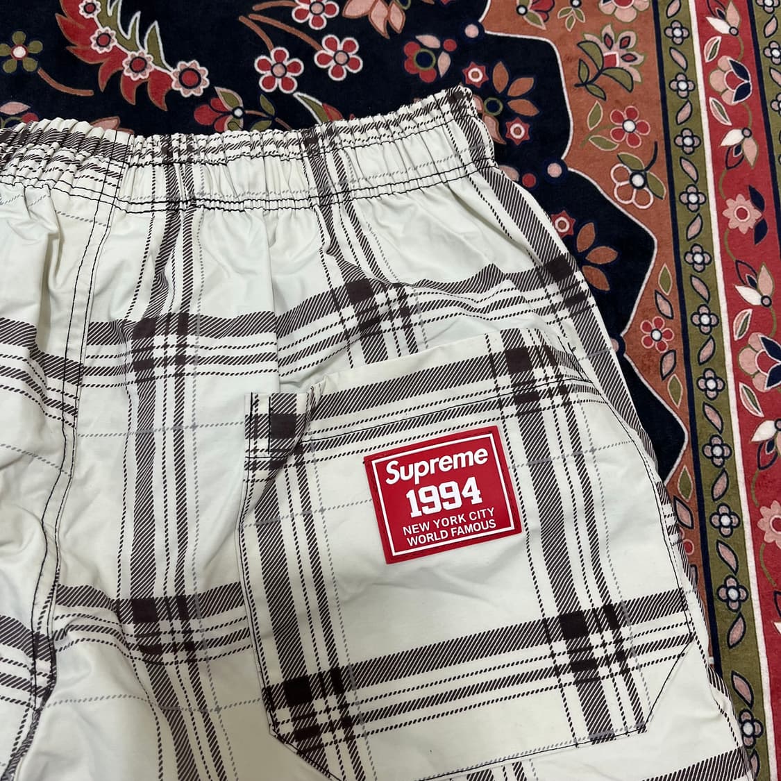 슈프림 1994 플래드 이지 체크 보드 쇼츠 반바지 M 상품이미지6