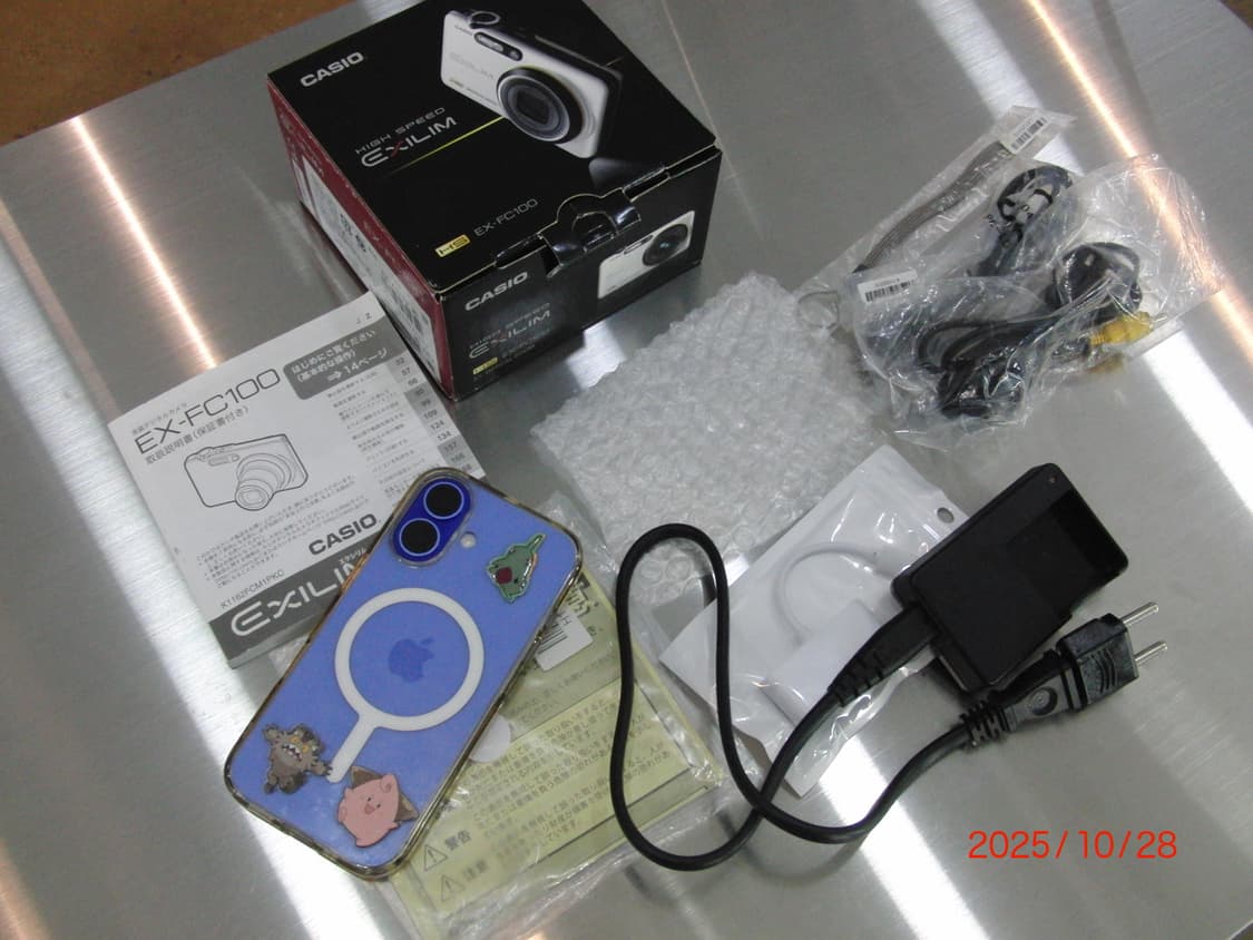 풀박/날짜표시)카시오 엑슬림 fc-100 빈티지디카 상품이미지10