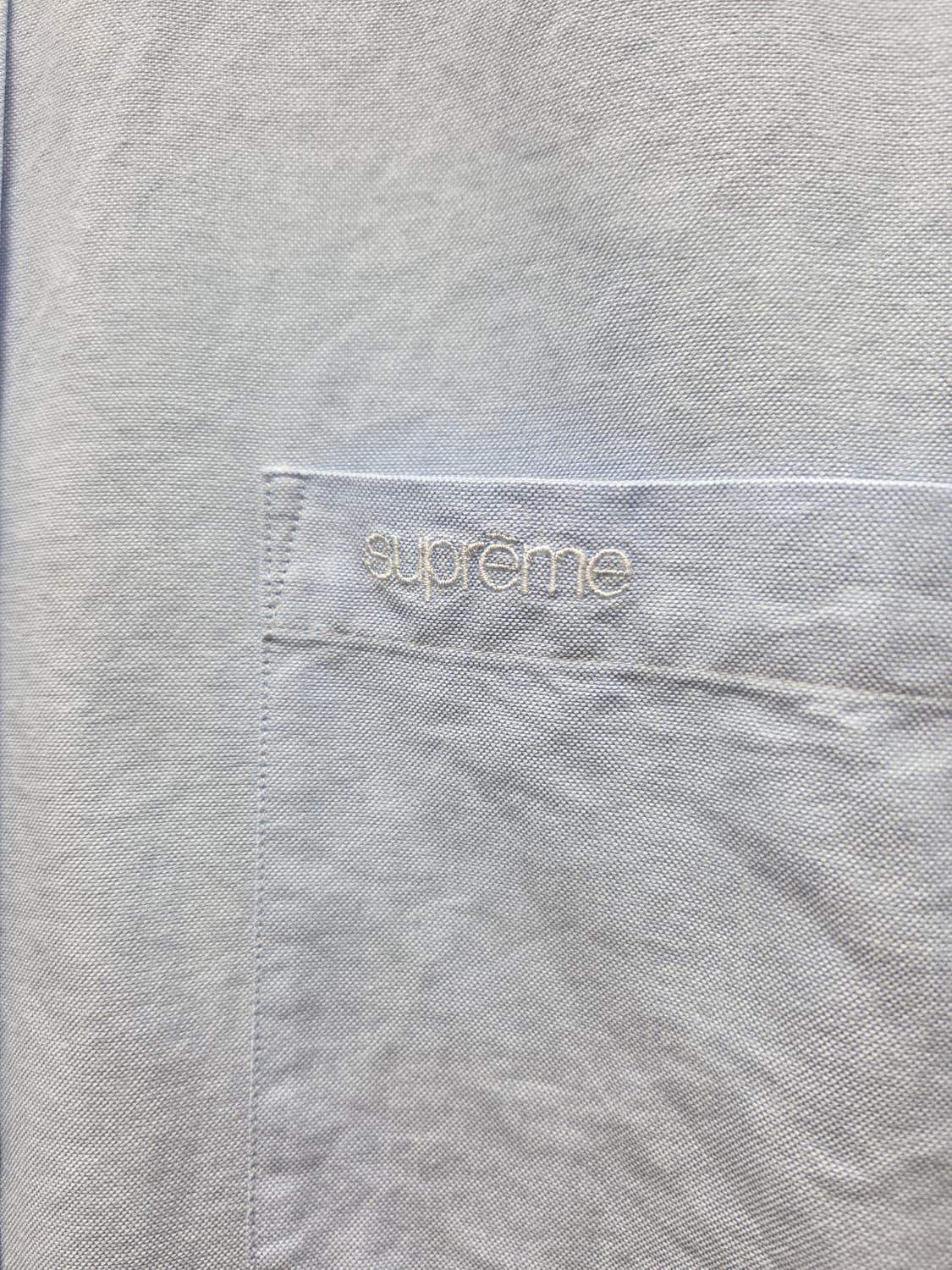 슈프림 23fw 루즈핏 옥스포드 스카이블루 셔츠 상품이미지2