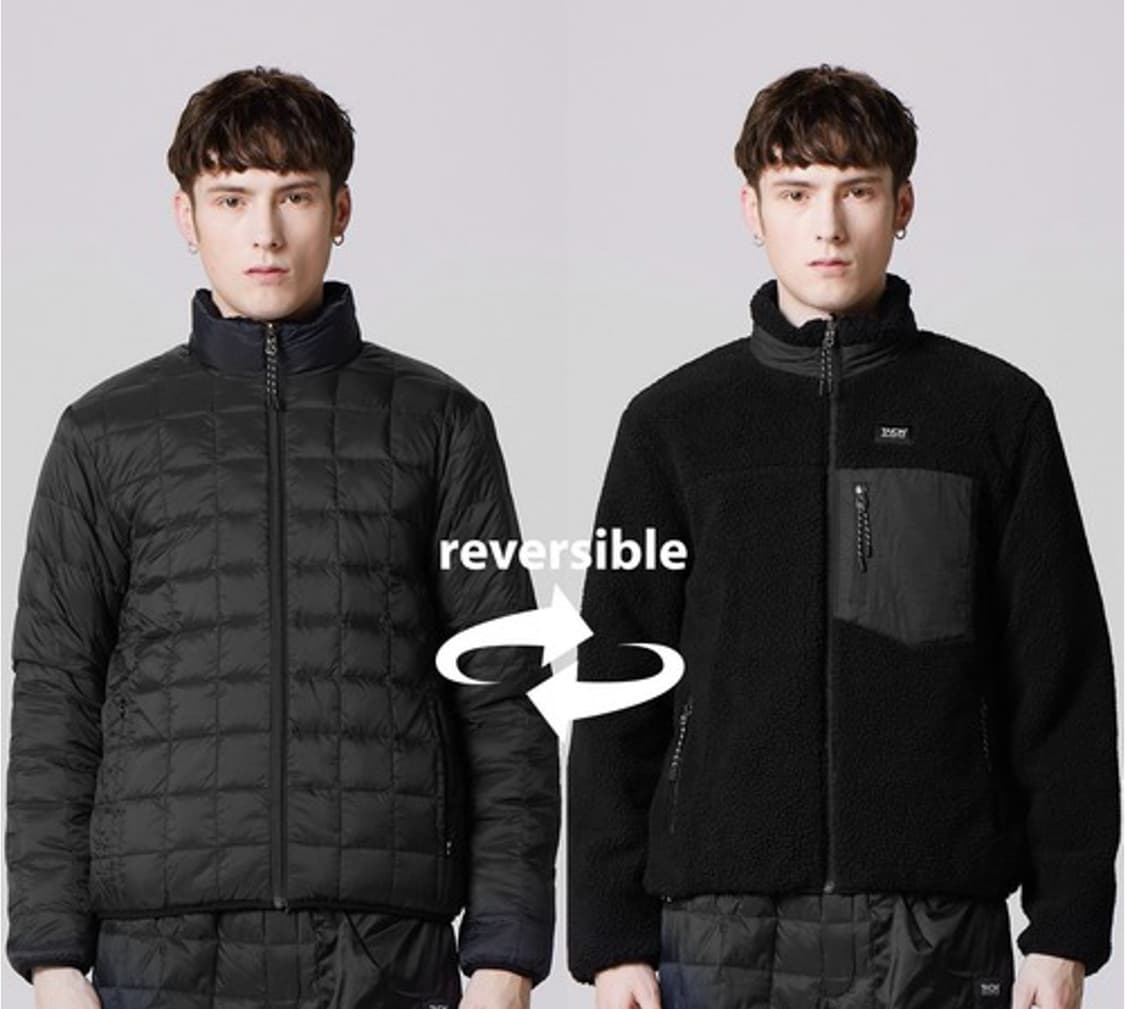 TAION 유니섹스 REVERSIBLE 다운 플리스 자켓 L 상품이미지1