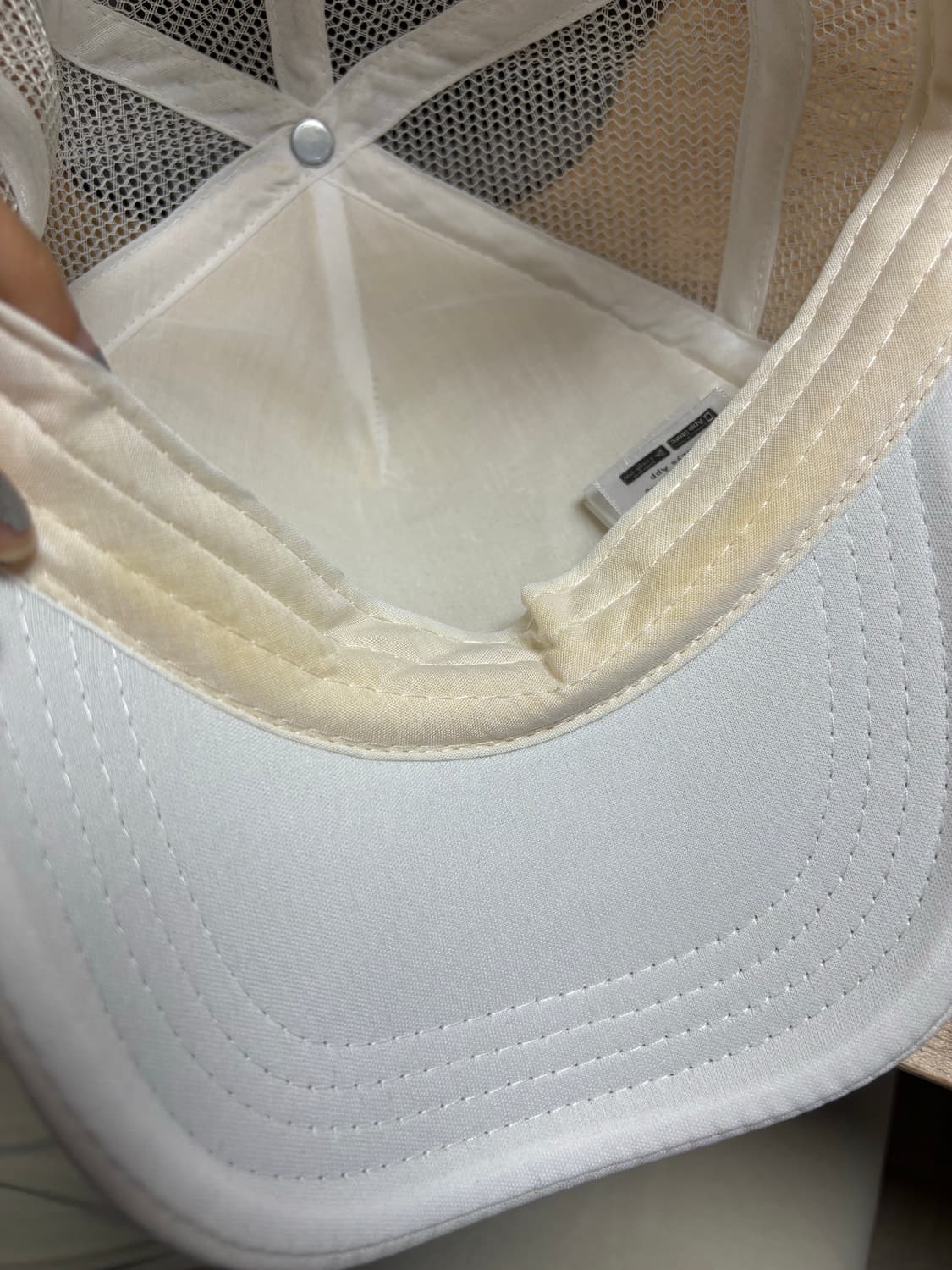 데우스 마키나 흰색메쉬 볼캡(새상품) 상품이미지6