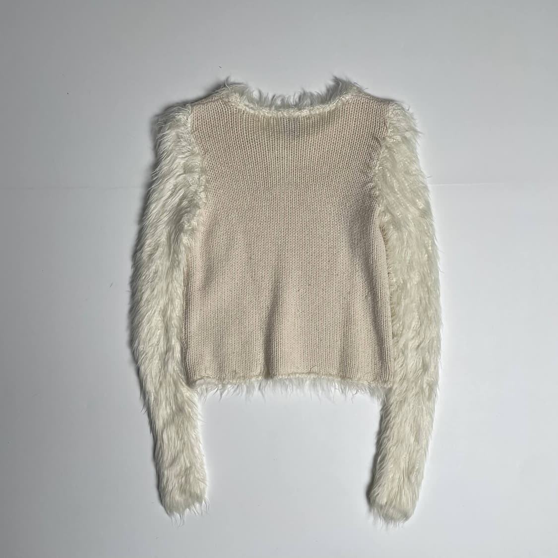 90's armani jeans 퍼 슬리브 니트 (italy)   상품이미지6