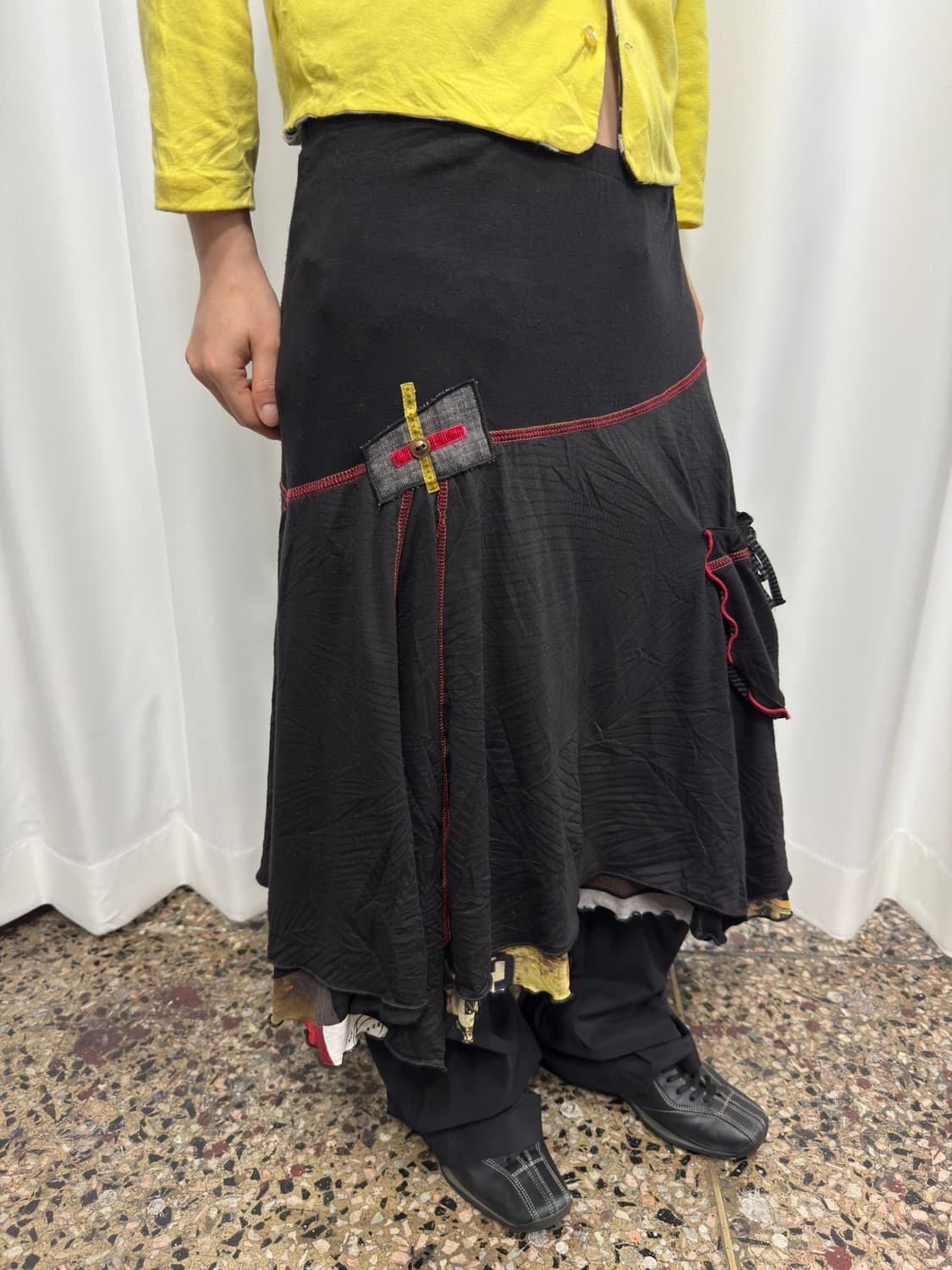 pause cafe design midi skirt 상품이미지6