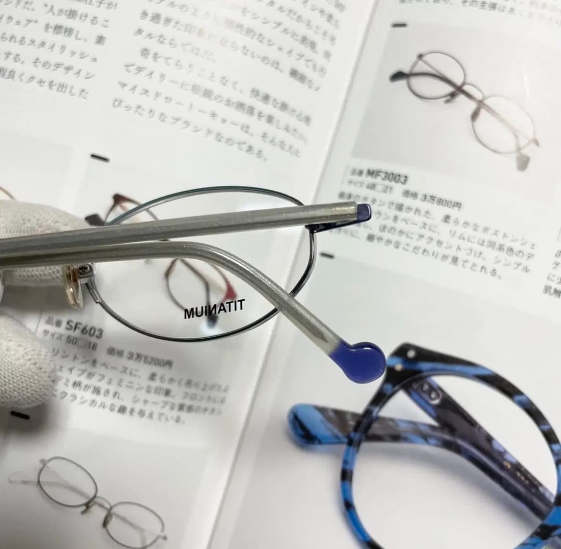 TAKERU 타케루 오벌형 콤비 티타늄 퍼플 일본 안경 상품이미지7