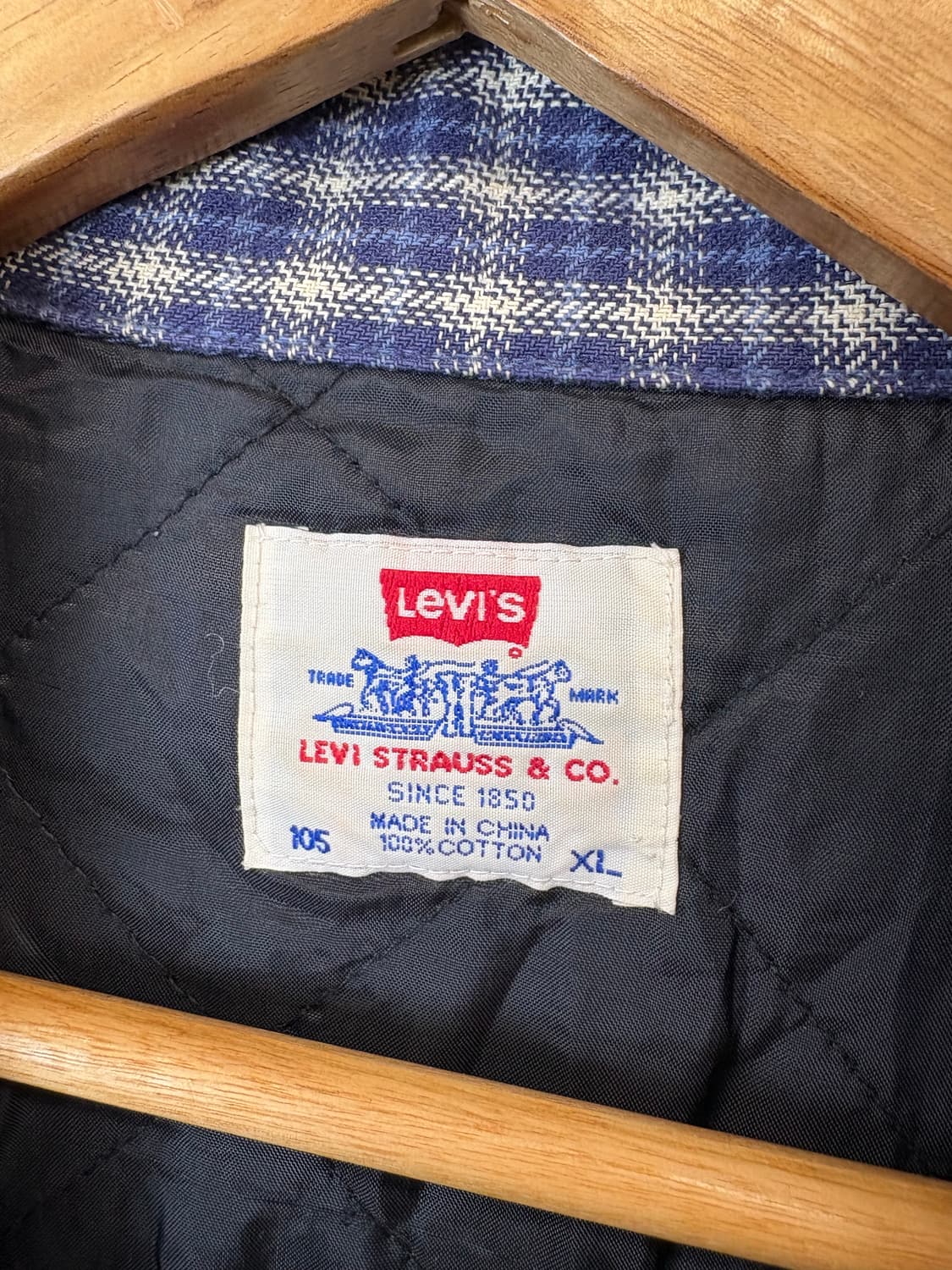 리바이스 90s 빈티지 체크 패디드 셔츠 자켓 상품이미지7