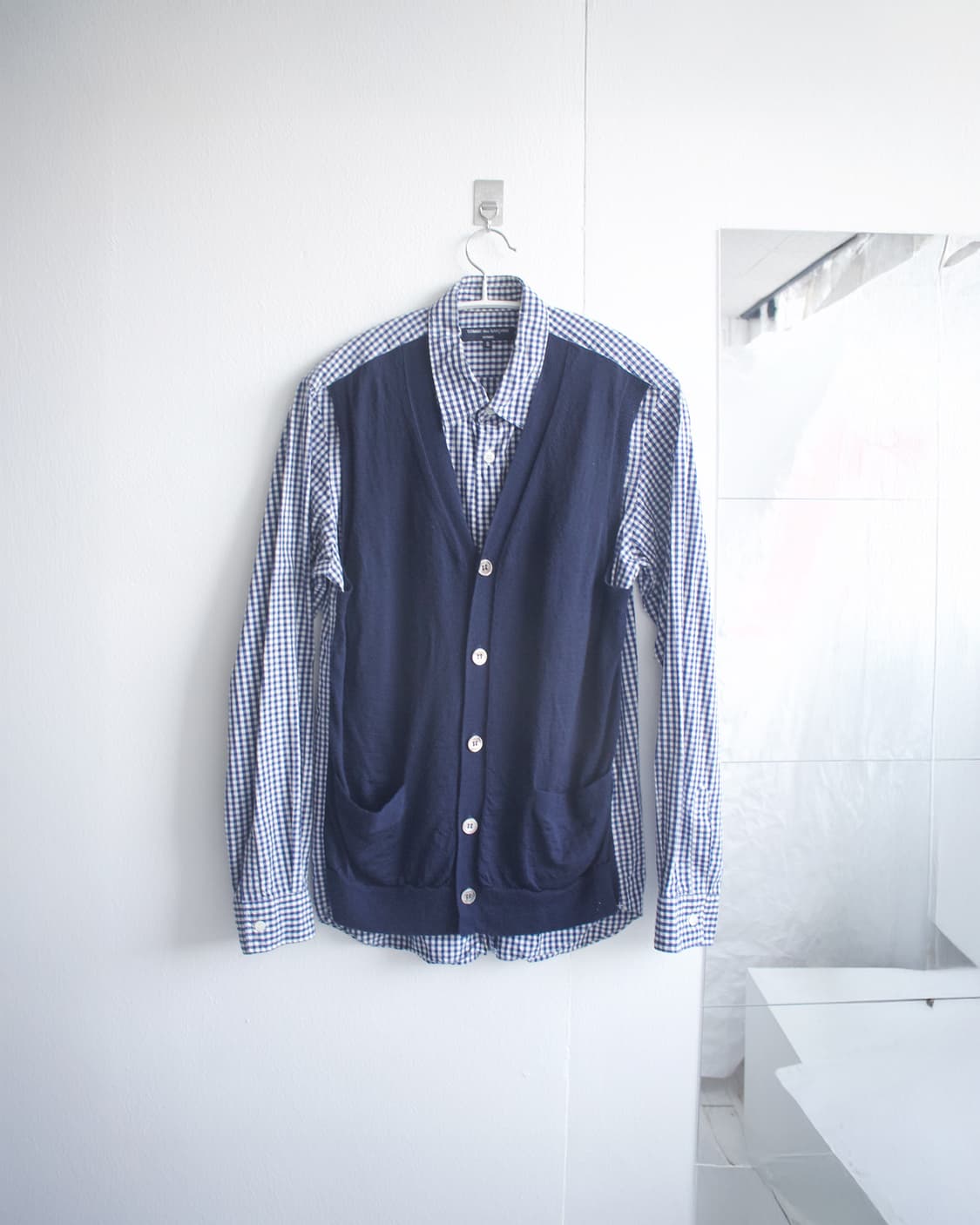 CDGhomme wool cardigan layer check shirt 상품이미지1