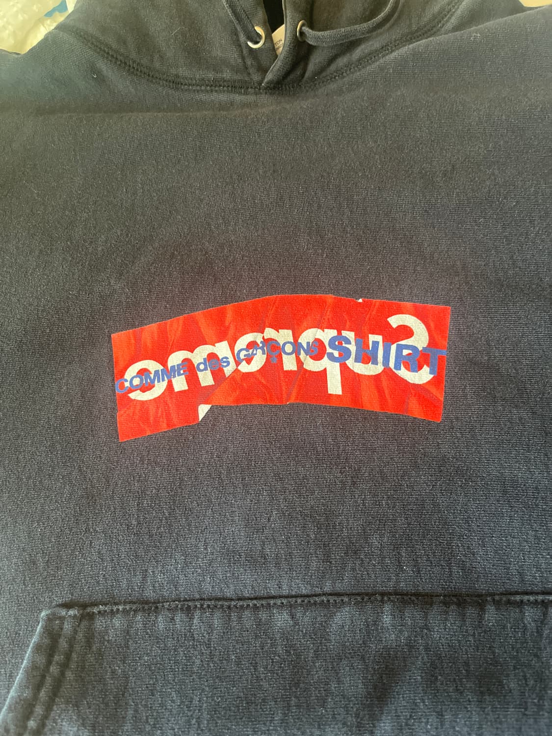 슈프림 꼼데가르송 후드 정품 XL 상품이미지6