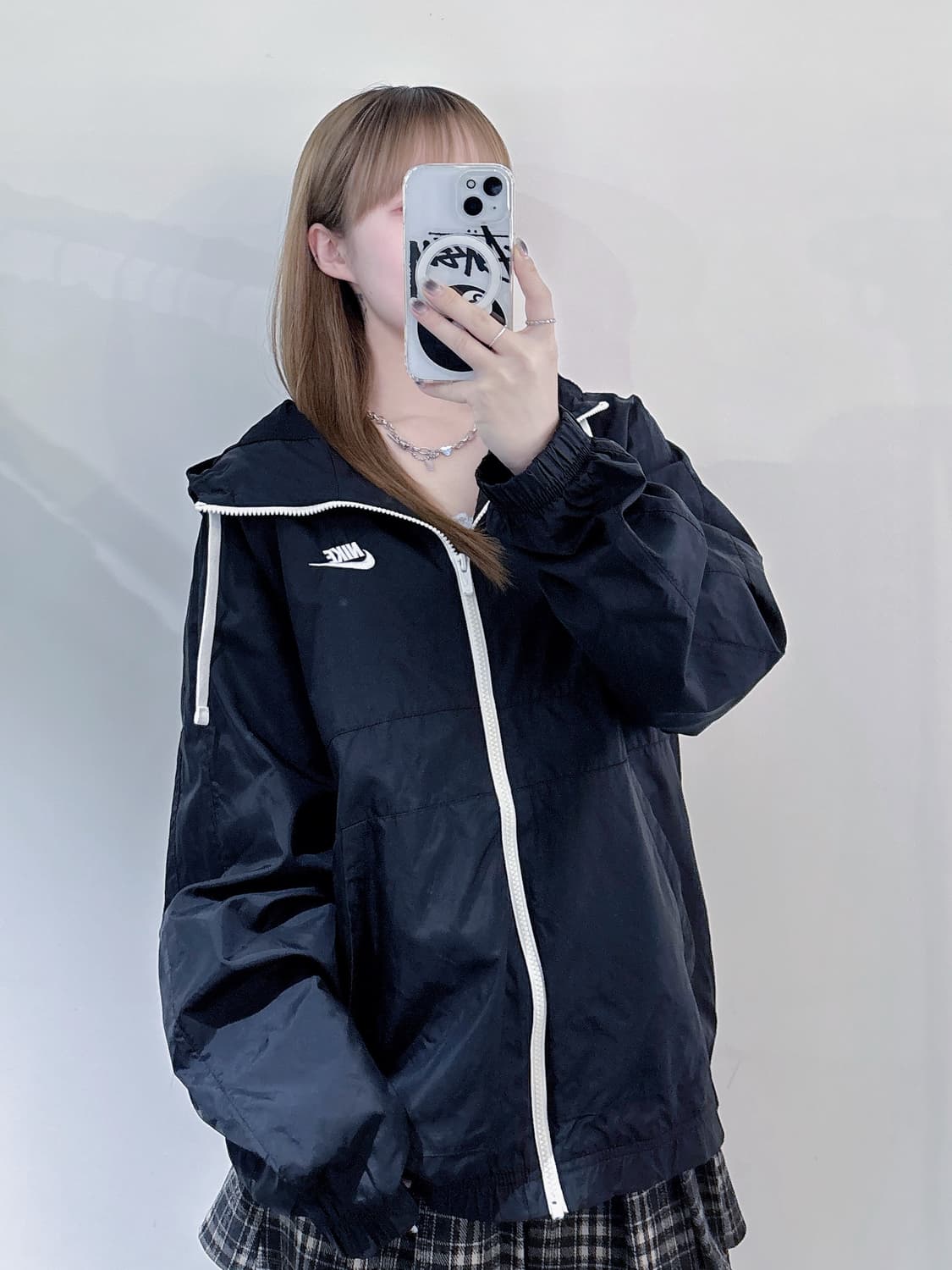 나이키 블랙 스우시 바람막이 상품이미지2