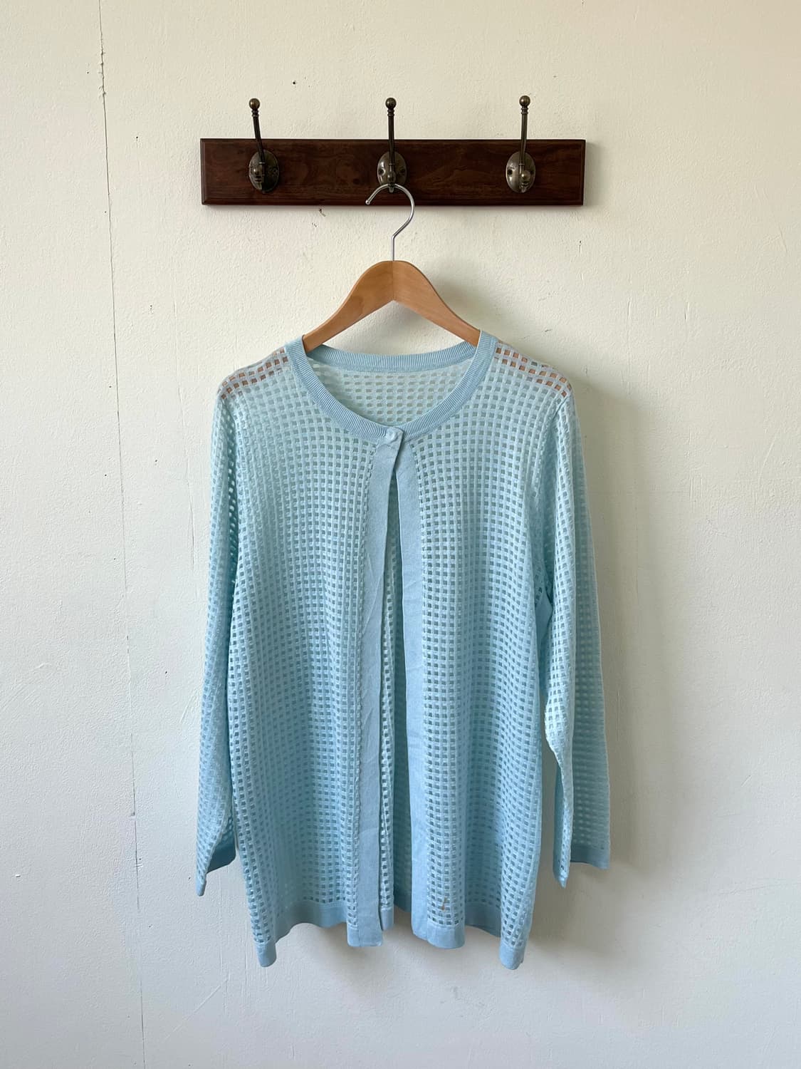 DoCLASSE 스카이 블루 시스루 가디건 상품이미지1