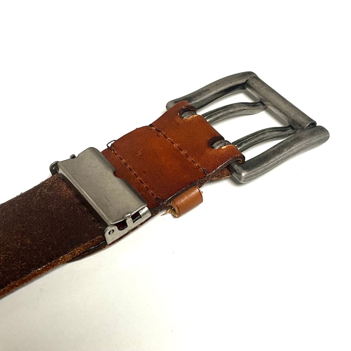 빈티지 투홀 아일렛 통가죽 벨트 상품이미지2