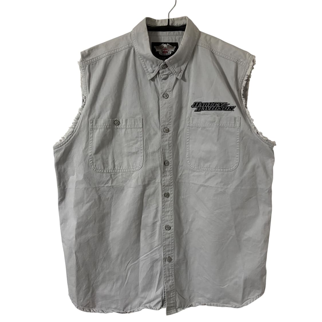 할리데이비슨 플레임 트윈캠 코튼 바이커 베스트 조끼 XL 상품이미지3