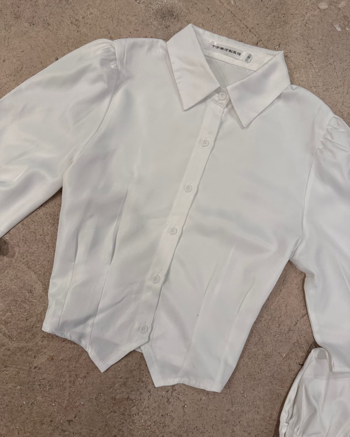 크롭 퍼프 셔츠 상품이미지2