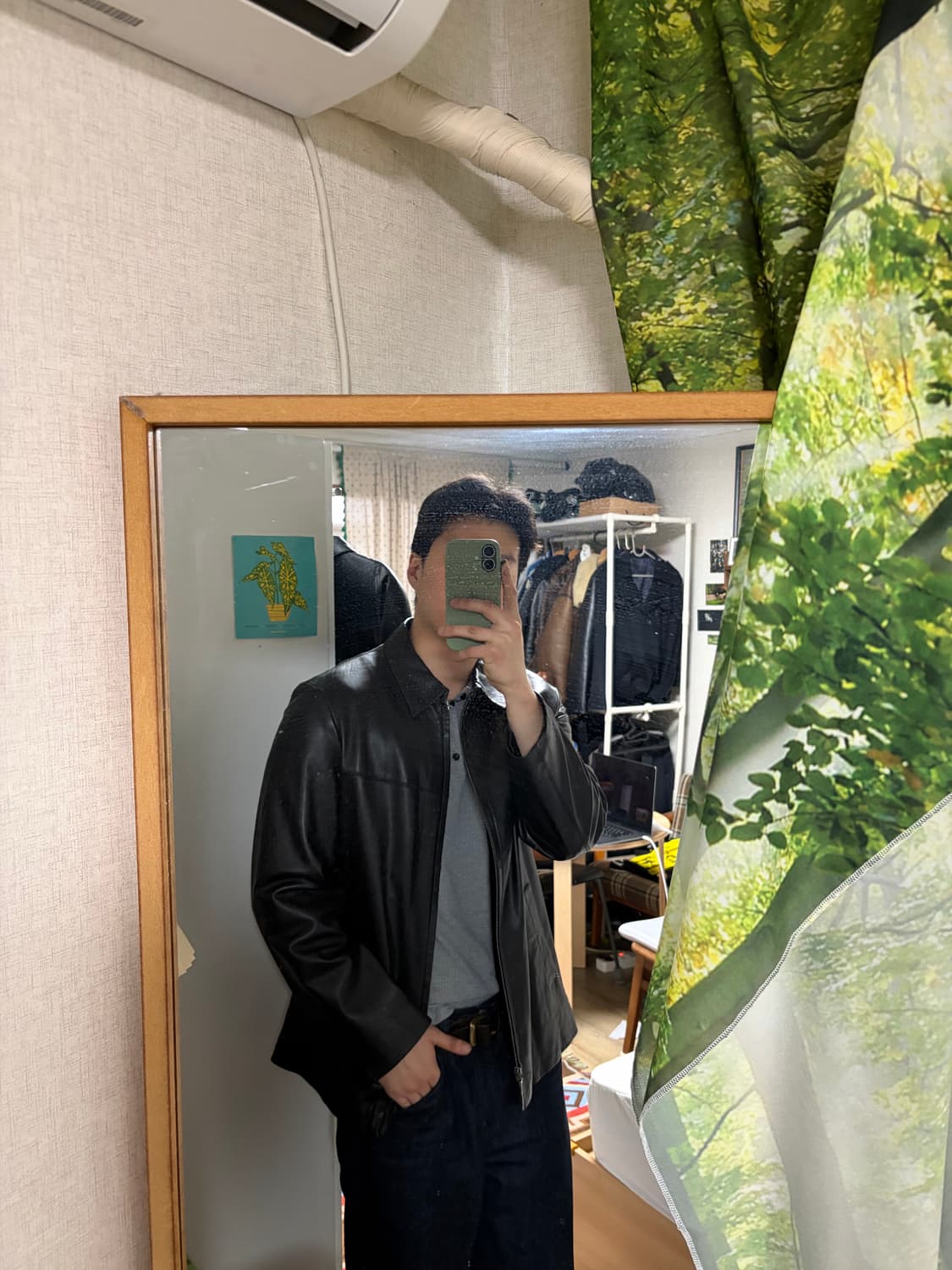 100-105) 제이크루 레더 카코트 집업 자켓(상태최상) 상품이미지2