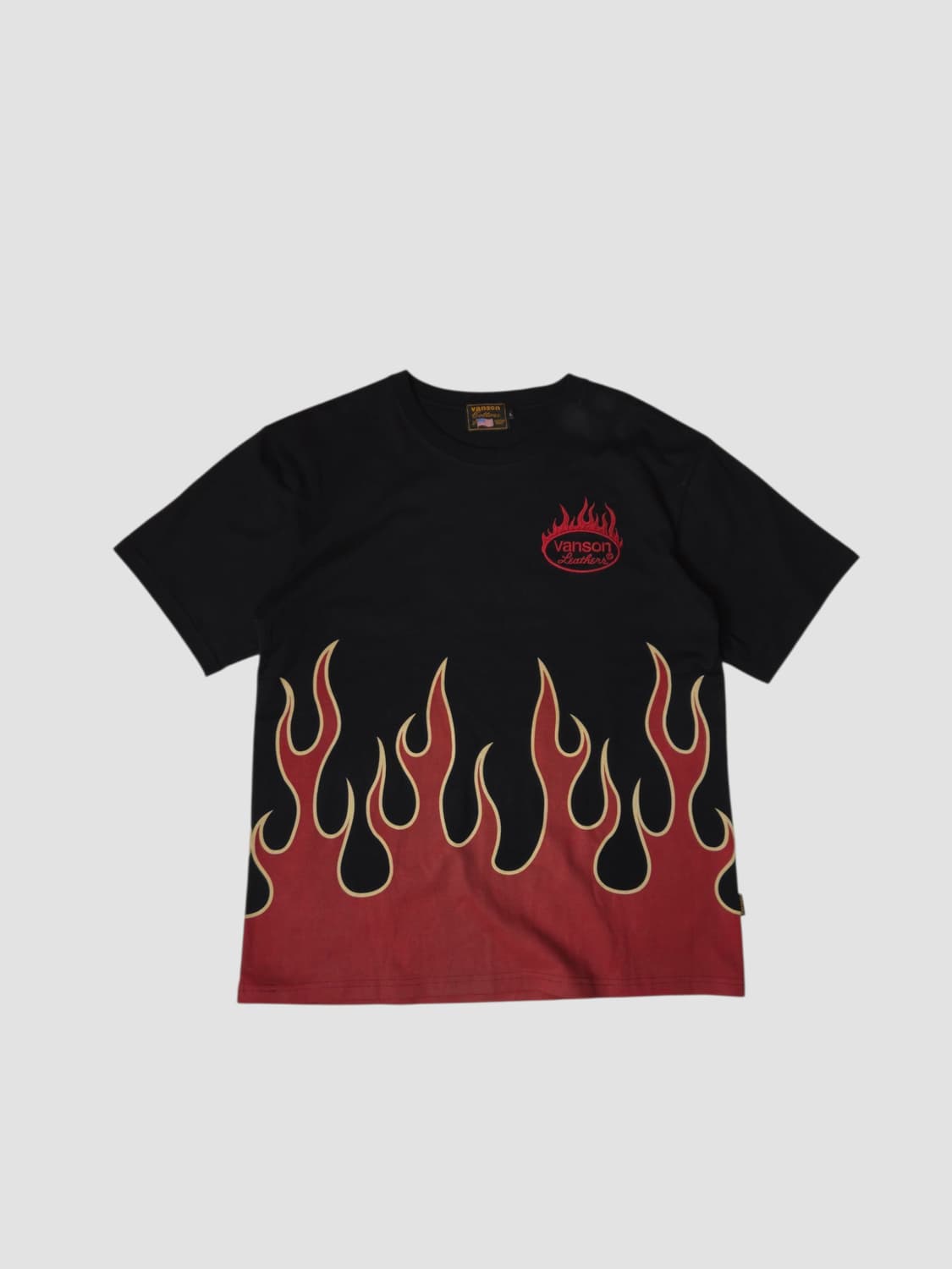 벤슨 레더 Vanson 플레임 Flame 티셔츠 L 상품이미지1