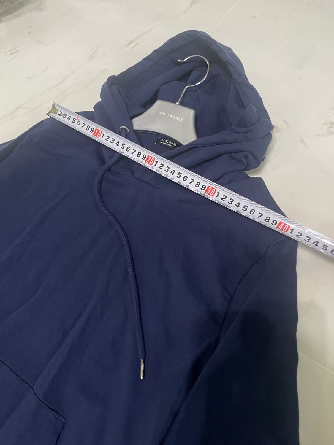 TBJ NEARBY 네이비 후드티 90사이즈 상품이미지5