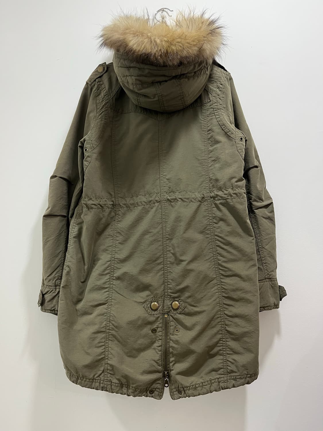 일본 빈티지 카고 포켓 넥버클 퍼야상 자켓 상품이미지7