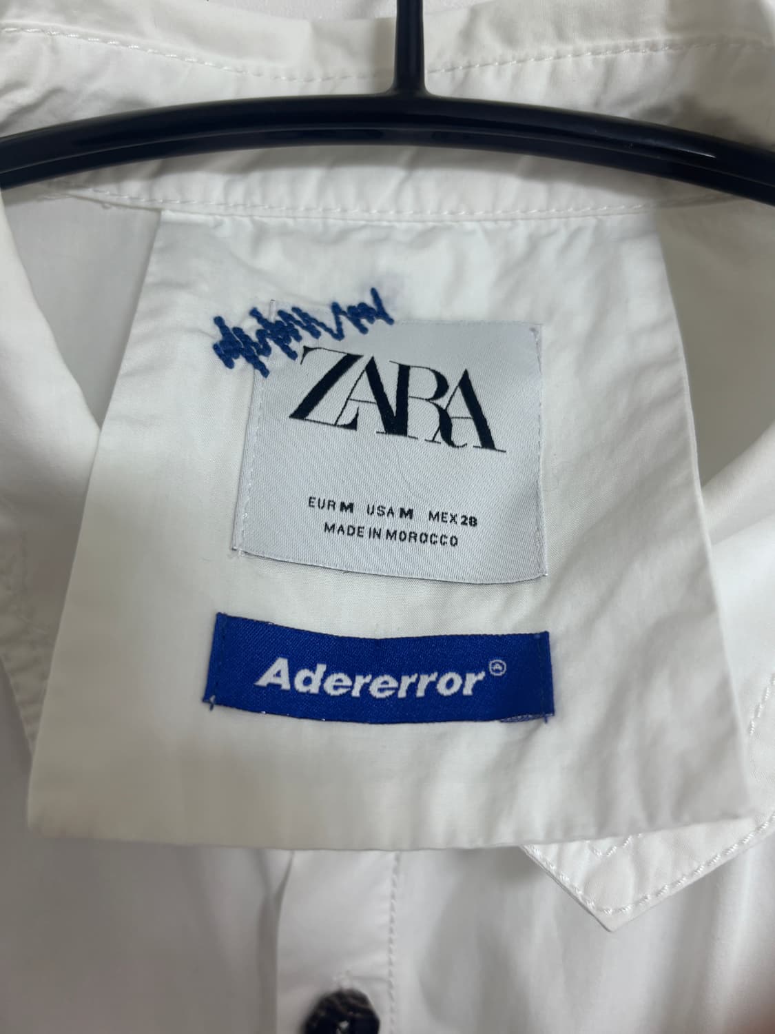 자라 아더에러 오버사이즈 셔츠 화이트 m 상품이미지3